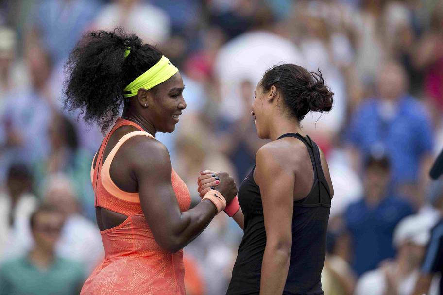 Il precedente: US Open, quarto turno. Serena vince e sorride. Non sa cosa la aspetta con Roberta Vinci. Action
